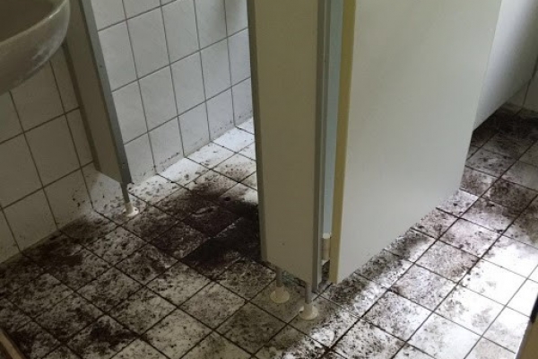 Grundreinigung Sanitr -vorher-